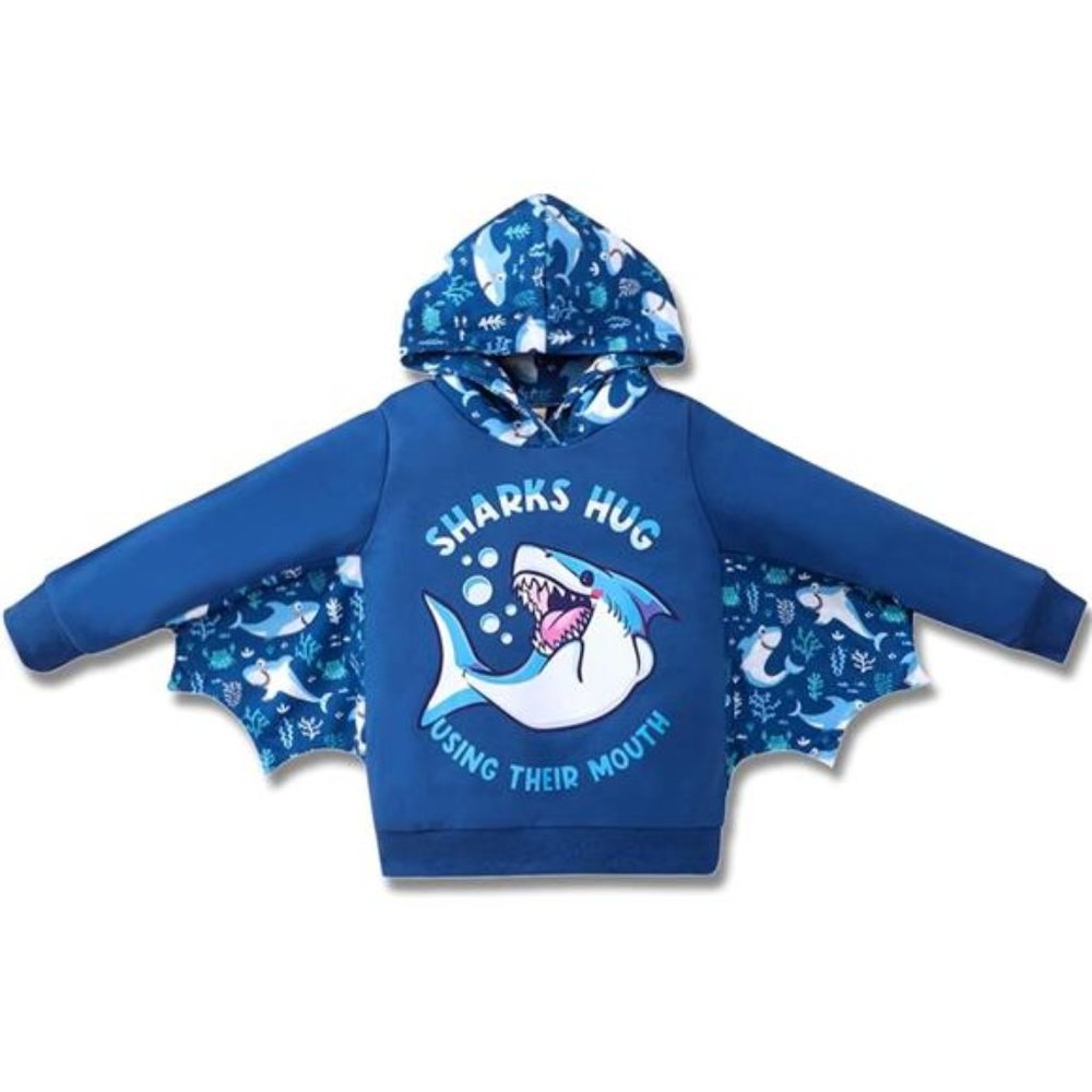 Toddler Boy Hoodie Sweatshirt - Pullover Dinosaur Long Sleeve Shirt NEW